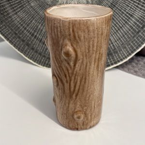 Vintage Ceramic Tree Stump Vase